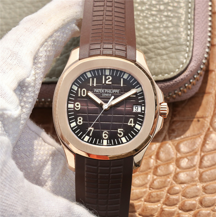 Z Factory Replica Patek Philippe Aquanaut 5167R Rose Gold Watch with ...