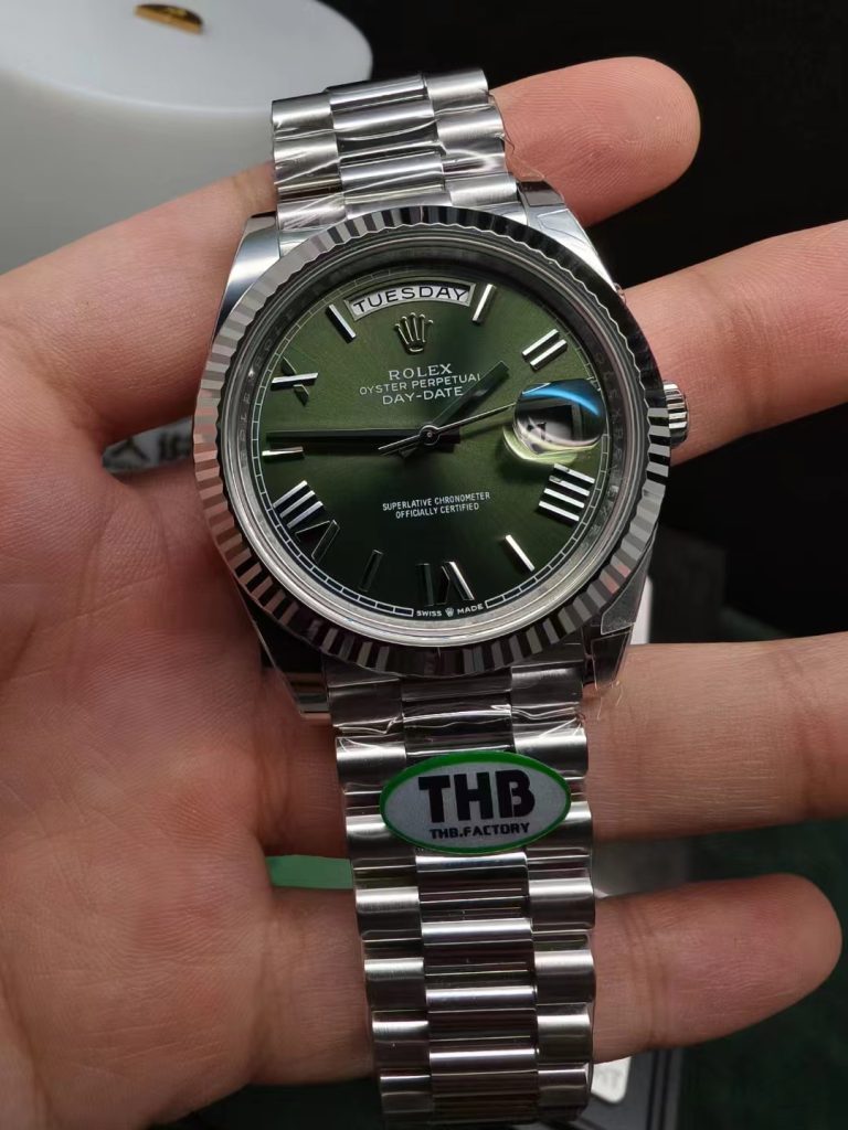 Replica Rolex Day-Date SS Green